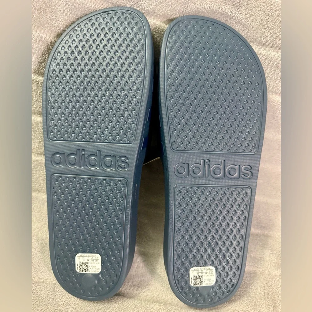 Adidas Adilette Aqua Navy Men’s Slides Size 11 - Picture 9 of 10